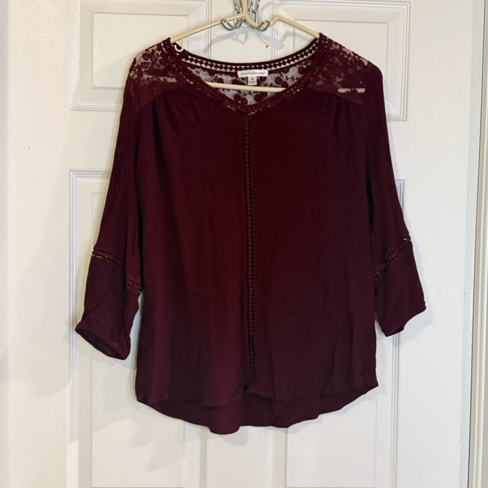 John Paul Richard Long Sleeve Lacy Top